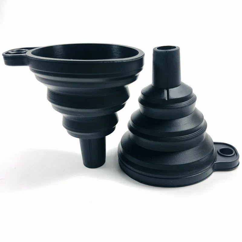 Collapsible Silicone Kitchen Funnel for Bottles and Liquids