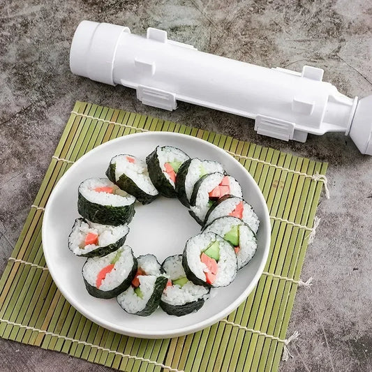 DIY Sushi Bazooka Cylinder Maker for Rice Rolls and Bento Snacks