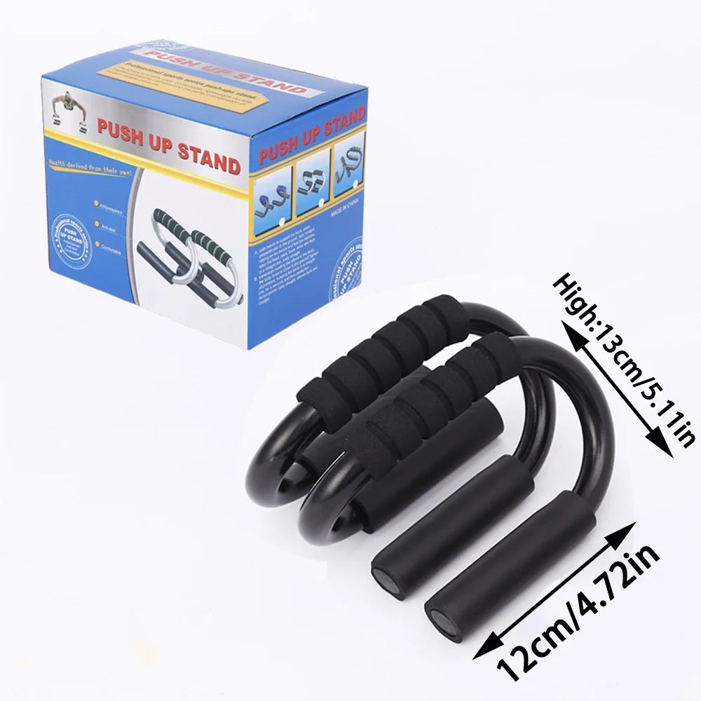 S-Shape Push-Up Bars with Foam Handles for Chest & Arm Training