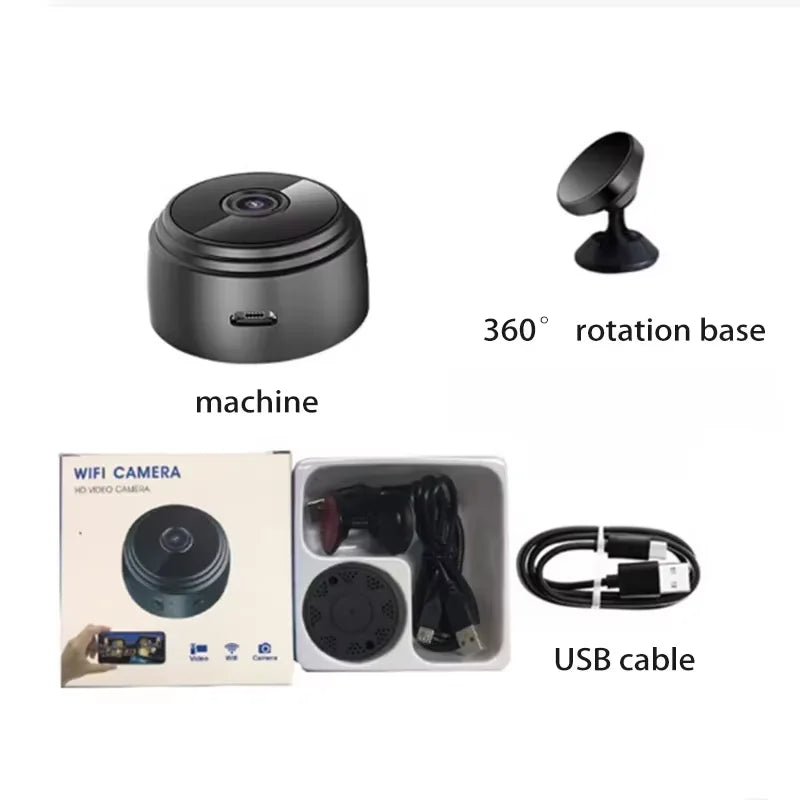 A9 WiFi Mini Security Camera - 1080P Smart Monitoring Recorder