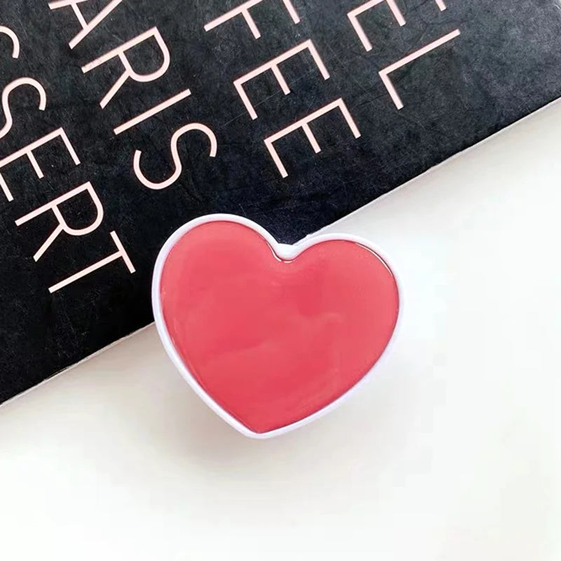 Heart-Shaped Universal Phone Socket Grip Stand for iPhone & Samsung