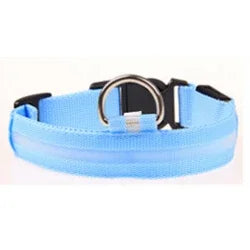 Colorful RGB Nylon LED Pet Collar for Small Dogs & Cats