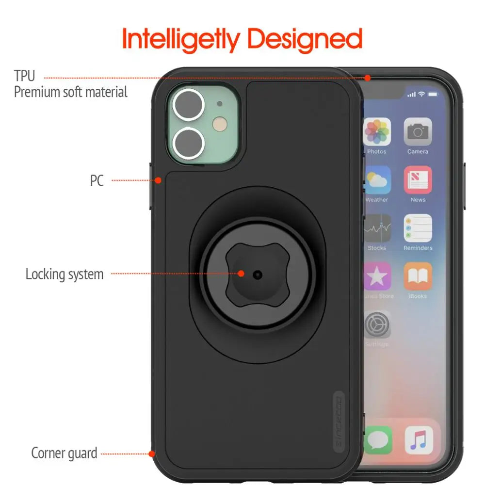 Shockproof Bike Phone Mount for iPhone 16 Pro Max