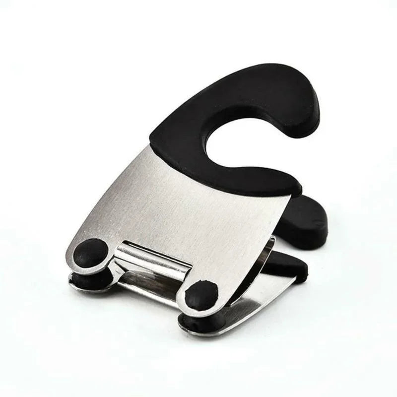 Silicone Anti-Scald Pot Spoon Holder Clip for Cooking Utensils