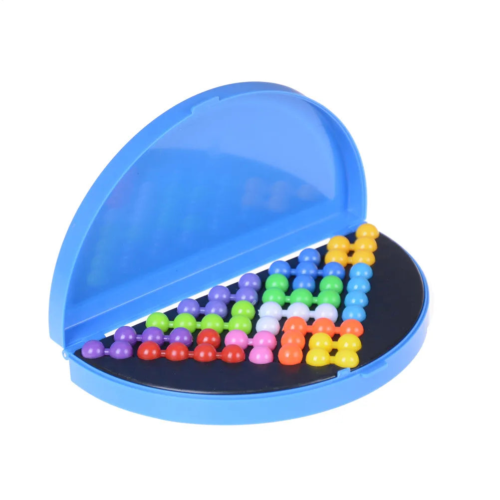 3D IQ Pyramid Puzzle Board Game - Pearl Bead Logic Toy
