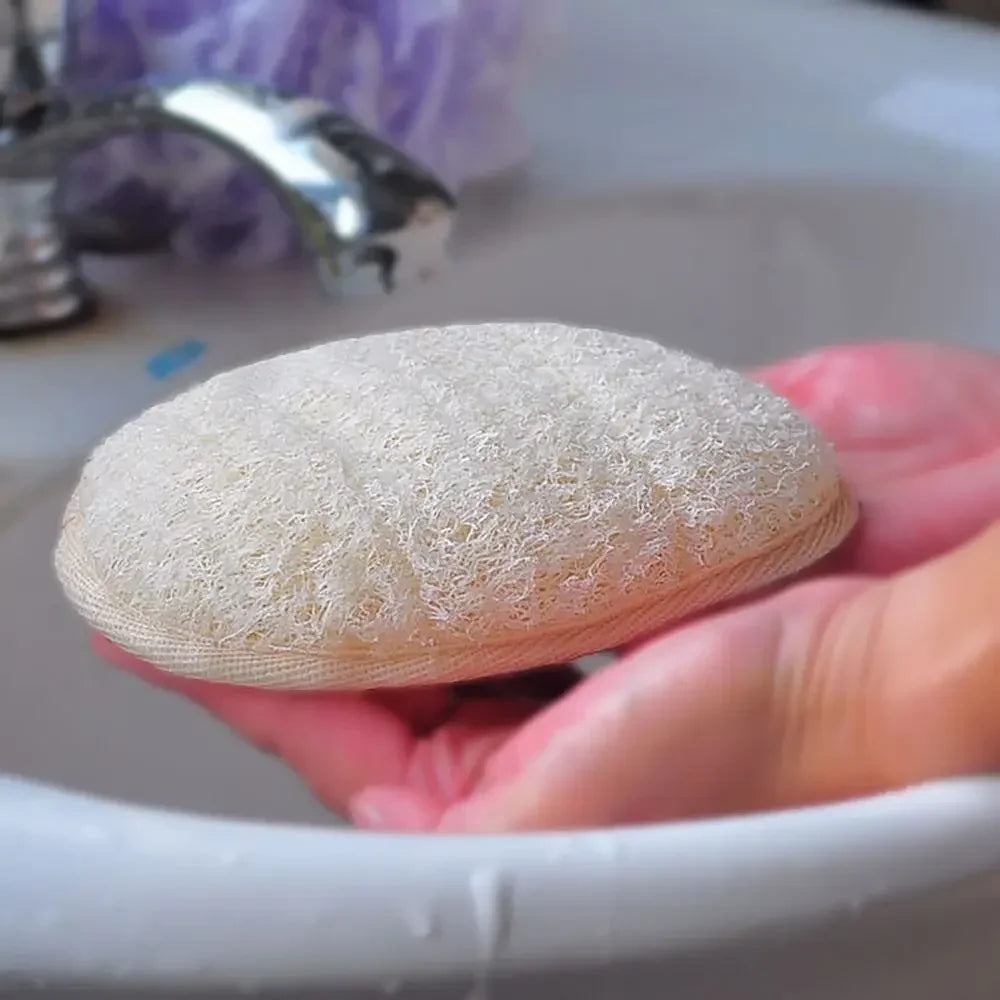 Natural Loofah Body Scrub Sponge - Deep Clean Shower Exfoliator