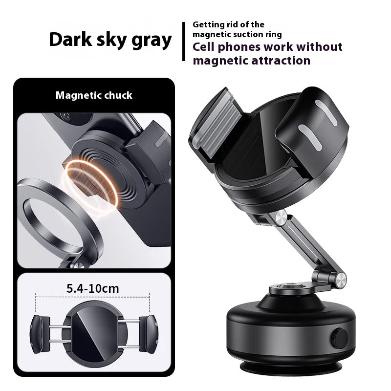 Foldable Magnetic Aluminum Car Phone Mount