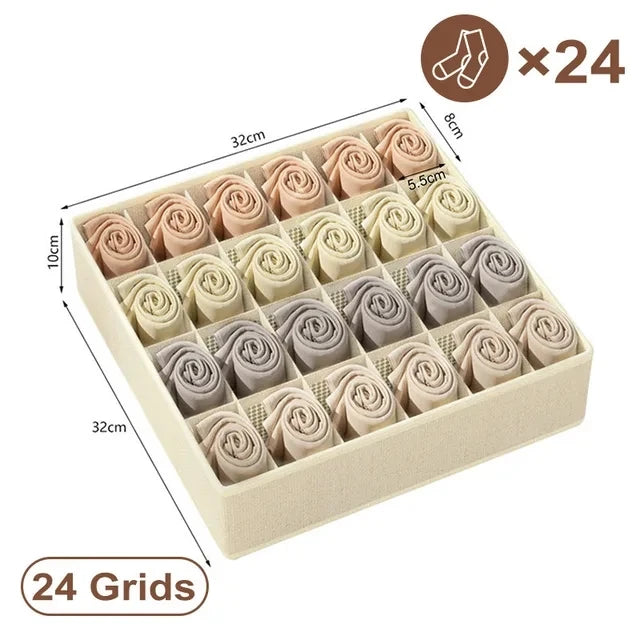 Drawer Underwear, Bra and Sock Organizer Storage Box