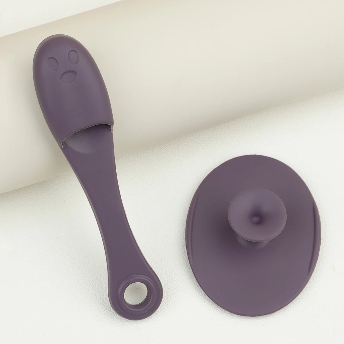 2-Piece Silicone Facial Cleansing Brush Set - Blackhead Removal Tool