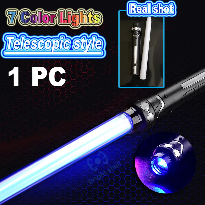 RGB Lightsaber Laser Sword Toy - 7 Color Flashing Saber Gift