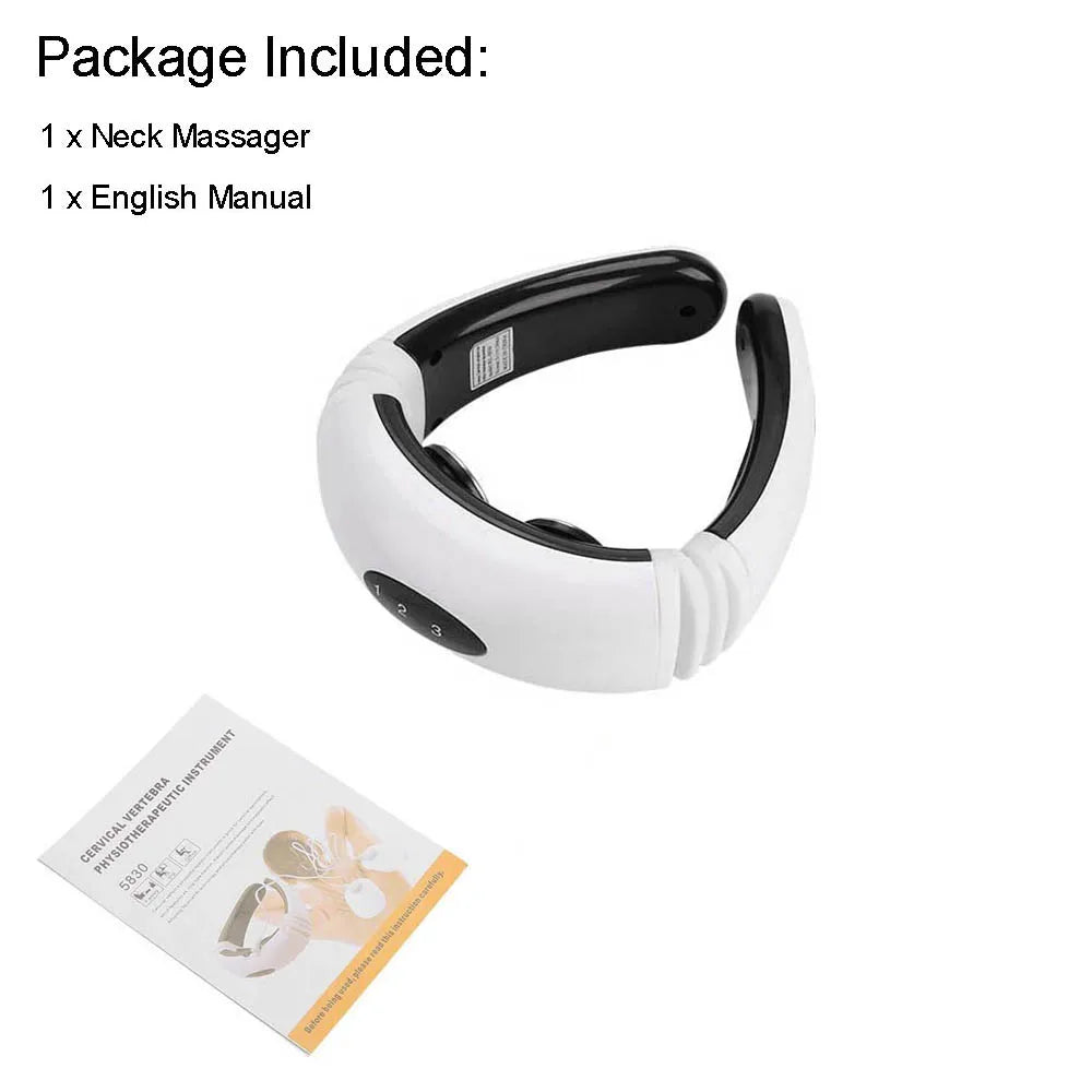 Electric Neck and Shoulder Massager - Heated Muscle Relaxation Tool