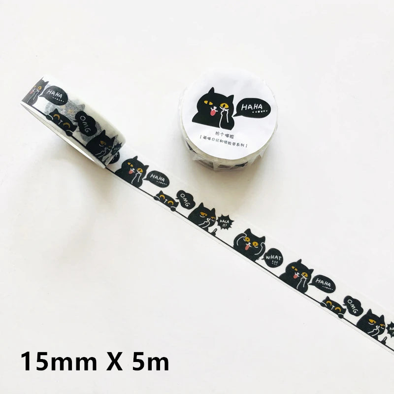 Cute Cat Washi Tape for Scrapbooking