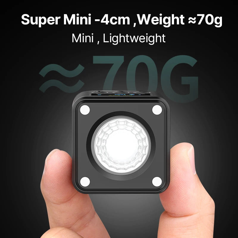 Ulanzi L2 RGB Mini COB Video Light with Magnetic Mount and Diffuser