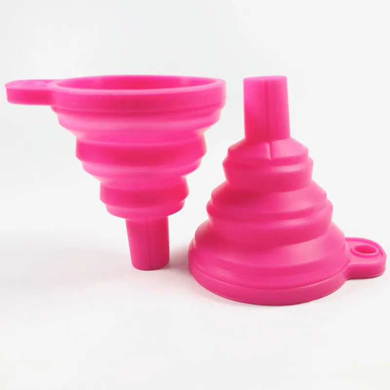 Collapsible Silicone Kitchen Funnel for Bottles and Liquids