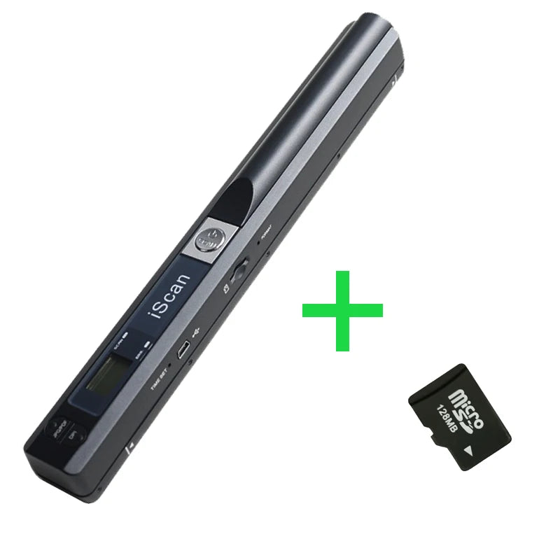 Portable 900DPI Handheld Document Scanner with JPG and PDF Support