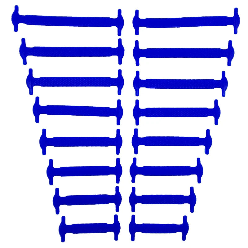 16-Piece No-Tie Silicone Shoelaces Set