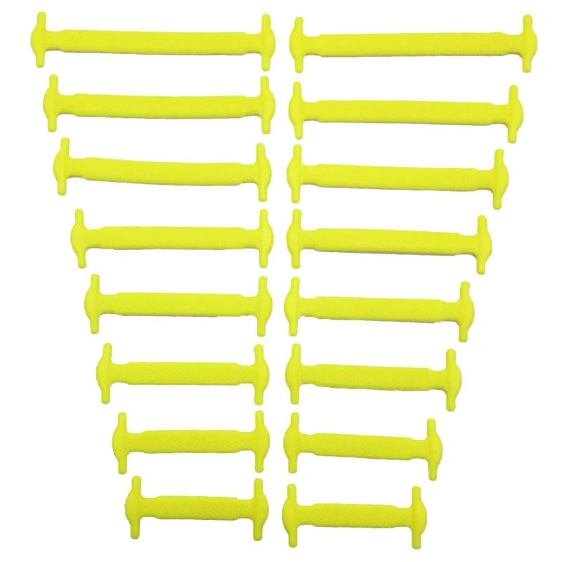 16-Piece No-Tie Silicone Shoelaces Set