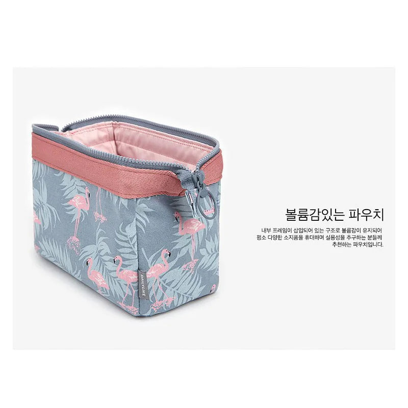 Waterproof Flamingo Cosmetic Travel Makeup Bag