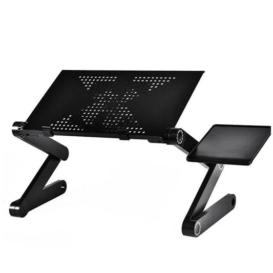 Adjustable Aluminum Alloy Folding Laptop Table for Bed, Sofa, and Study