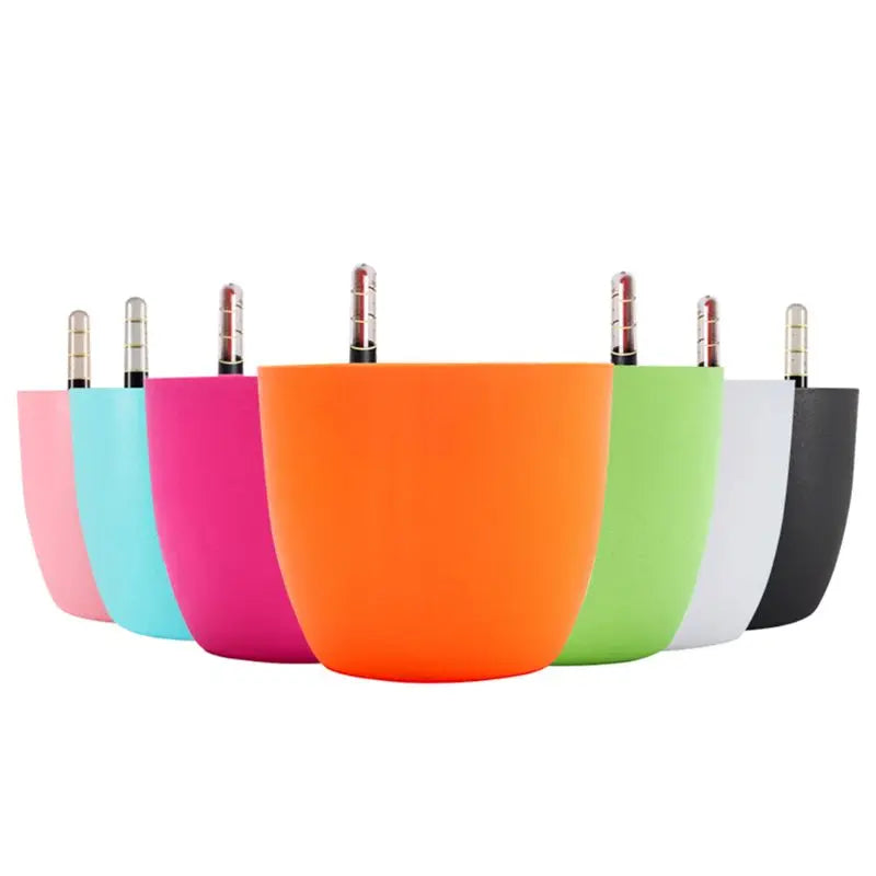 Self-Watering Indoor Planter Pots with Water Level Indicators