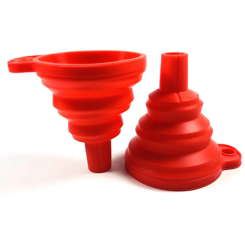 Collapsible Silicone Kitchen Funnel for Bottles and Liquids