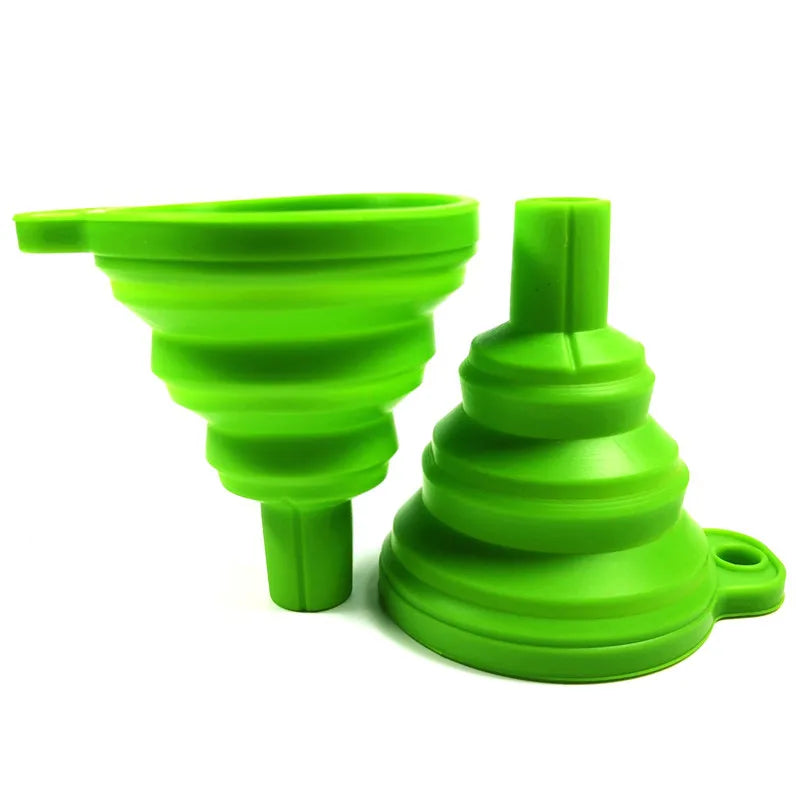 Collapsible Silicone Kitchen Funnel for Bottles and Liquids