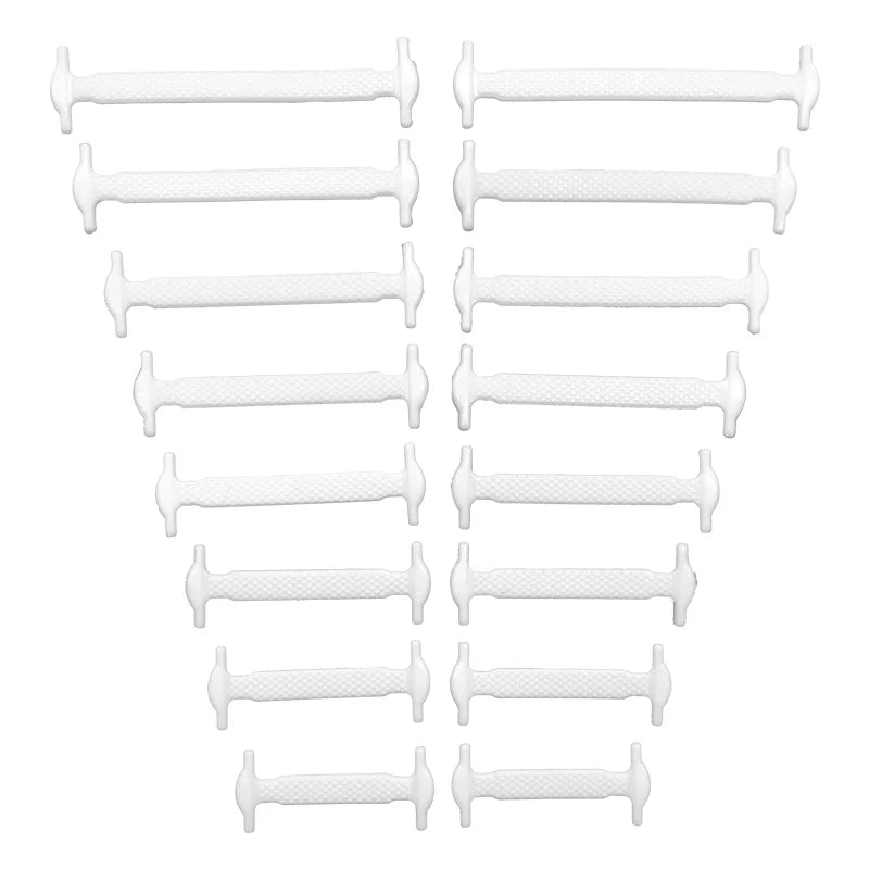 16-Piece No-Tie Silicone Shoelaces Set
