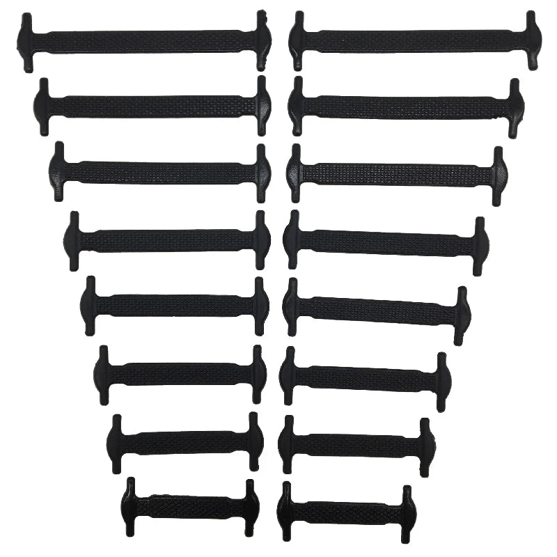 16-Piece No-Tie Silicone Shoelaces Set