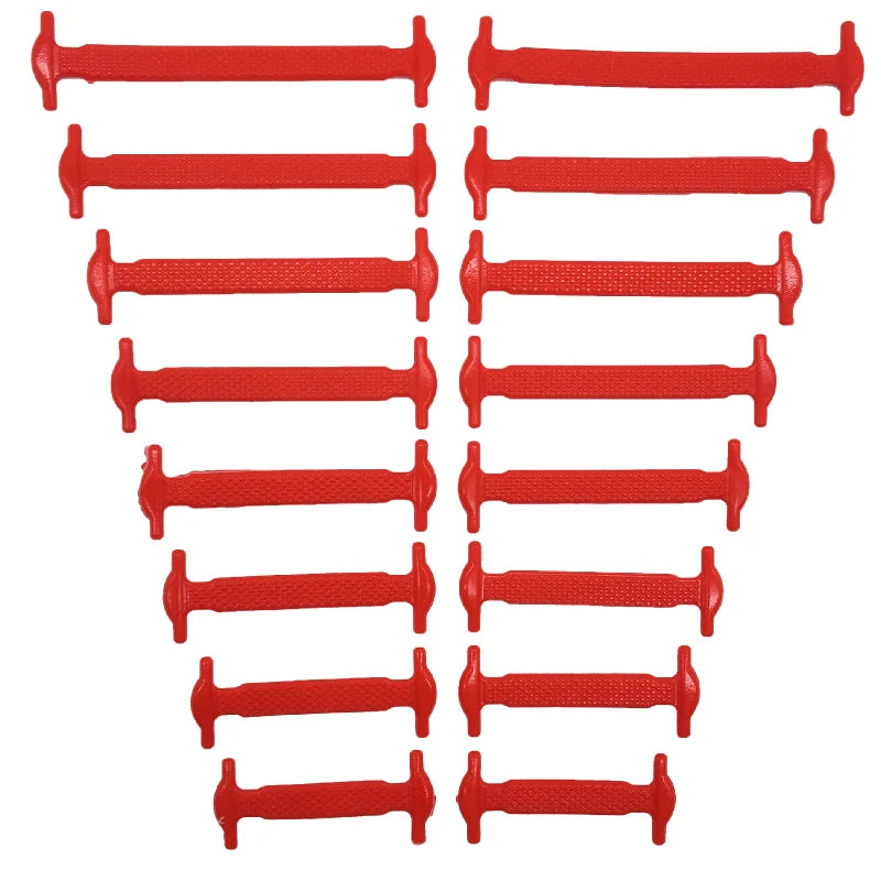 16-Piece No-Tie Silicone Shoelaces Set