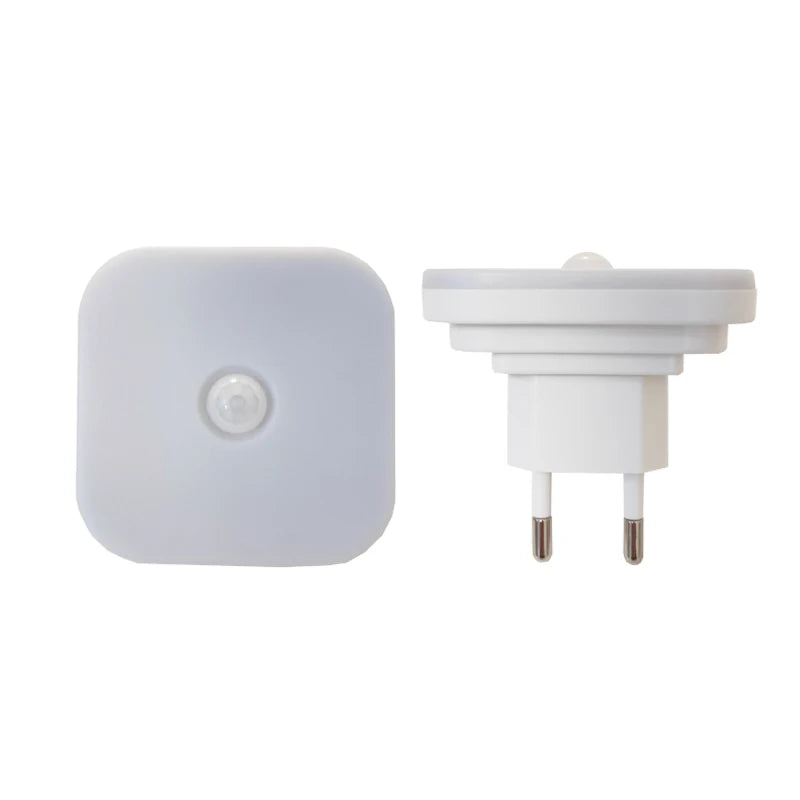 Motion Sensor EU Plug LED Night Wall Lamp