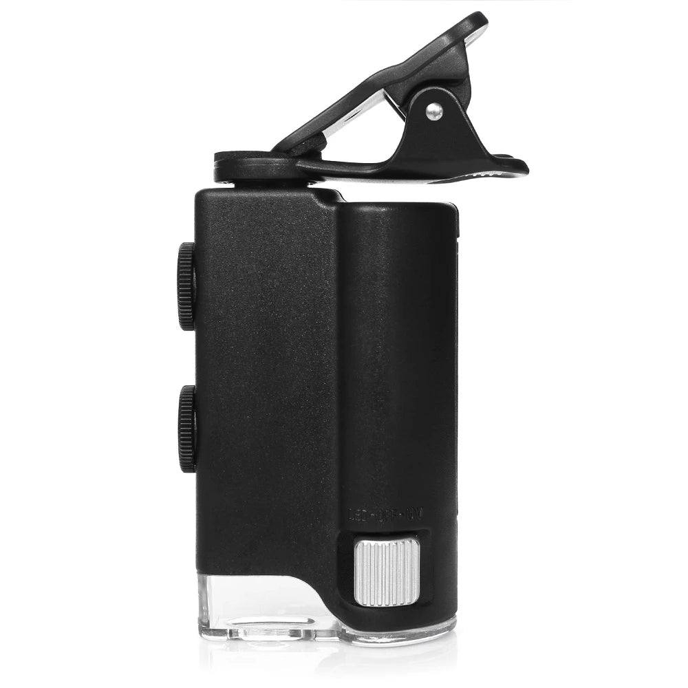 60X-100X Clip-On LED Phone Microscope Lens