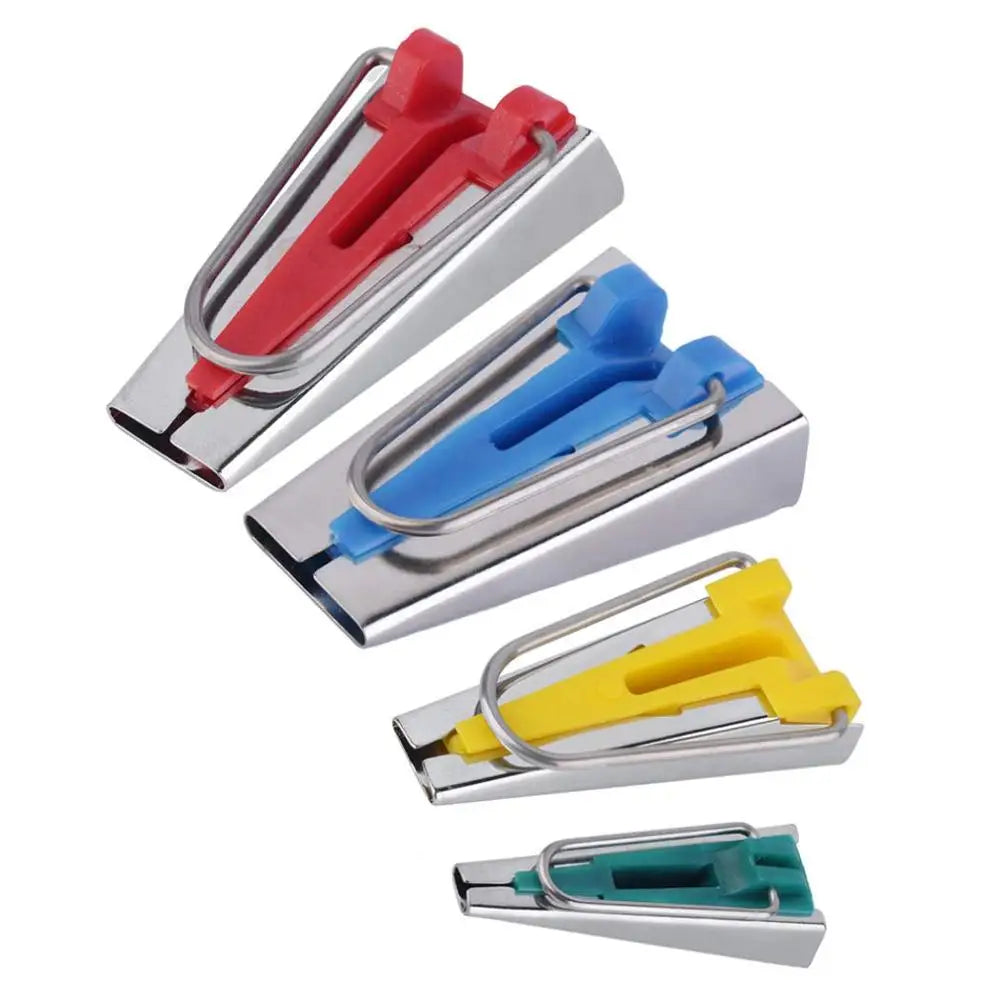 4-Size Bias Tape Maker Set for Sewing and Quilting