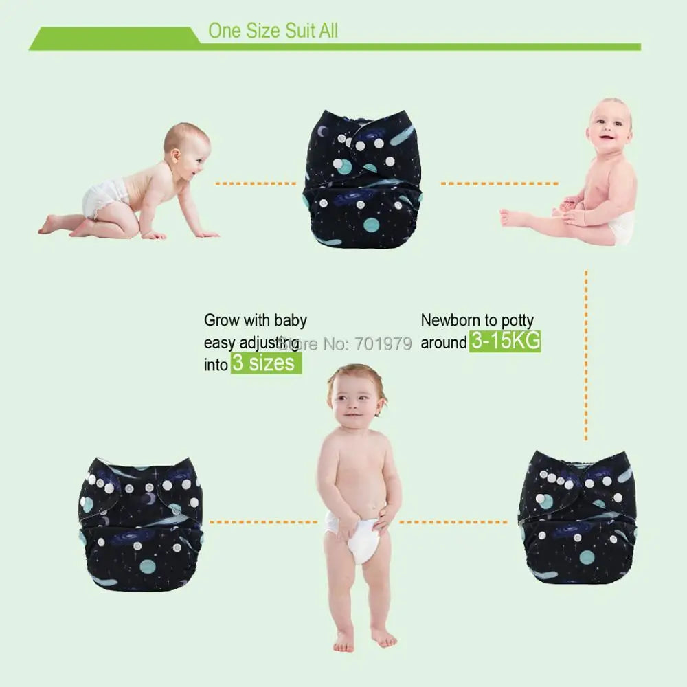 ALVABABY Adjustable Cloth Diaper Shell 3-15kg