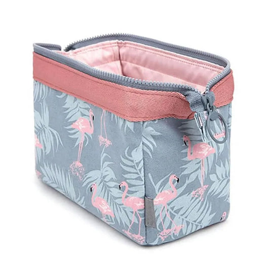 Waterproof Flamingo Cosmetic Travel Makeup Bag