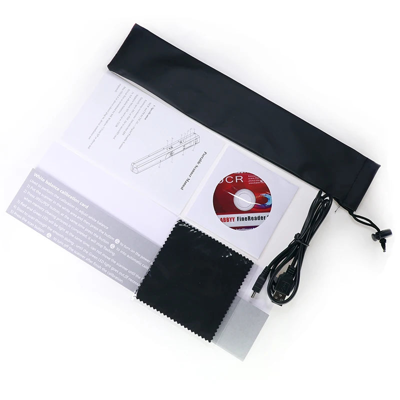 Portable 900DPI Handheld Document Scanner with JPG and PDF Support
