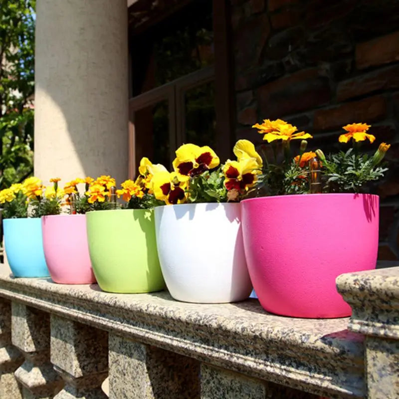 Self-Watering Indoor Planter Pots with Water Level Indicators
