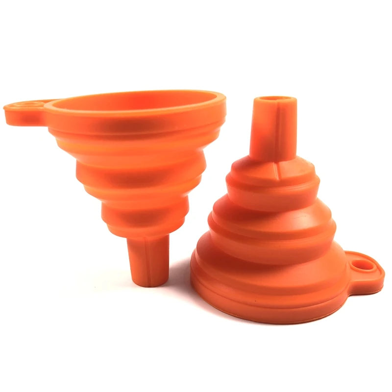 Collapsible Silicone Kitchen Funnel for Bottles and Liquids