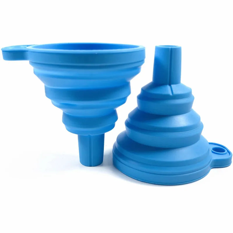 Collapsible Silicone Kitchen Funnel for Bottles and Liquids