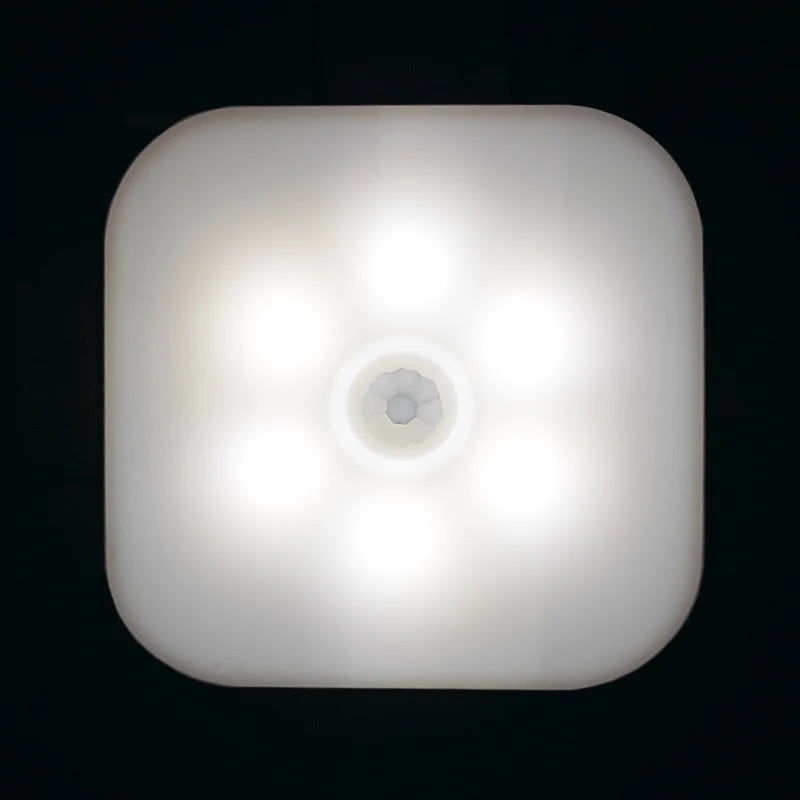 Motion Sensor EU Plug LED Night Wall Lamp