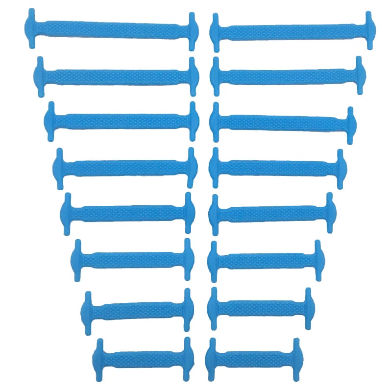 16-Piece No-Tie Silicone Shoelaces Set