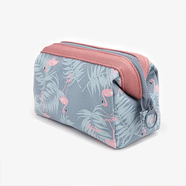 Waterproof Flamingo Cosmetic Travel Makeup Bag