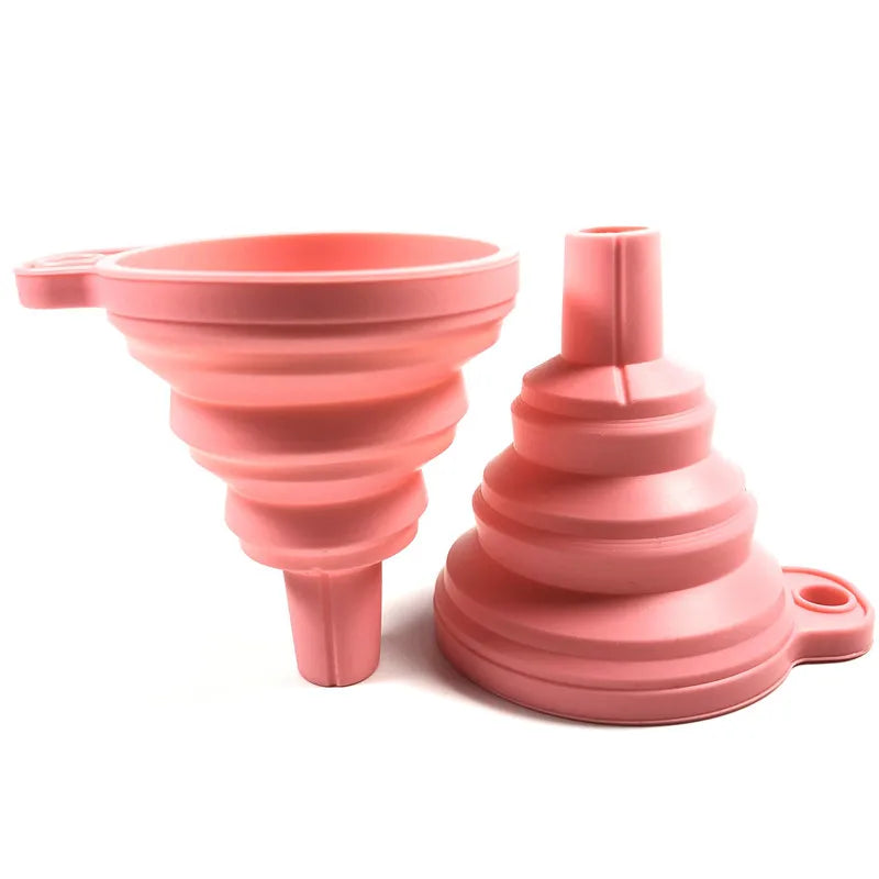 Collapsible Silicone Kitchen Funnel for Bottles and Liquids