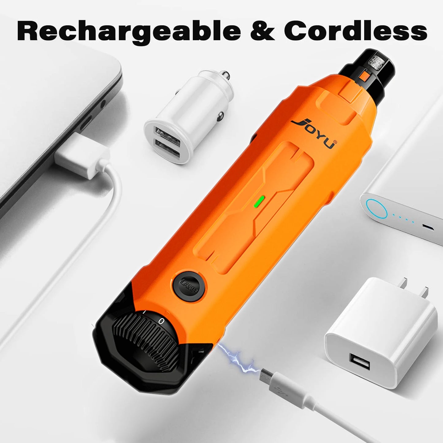 6-Speed Rechargeable Dog Nail Grinder for Quiet Paw Grooming