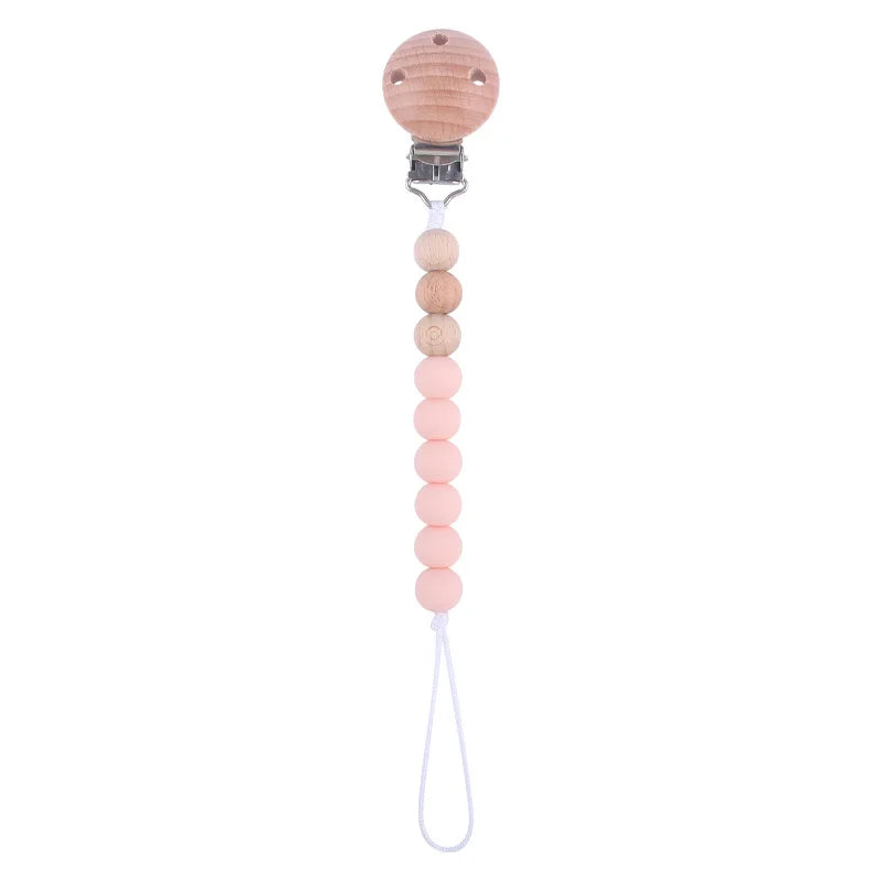 Silicone Bead Pacifier Clip Anti-Drop Chain