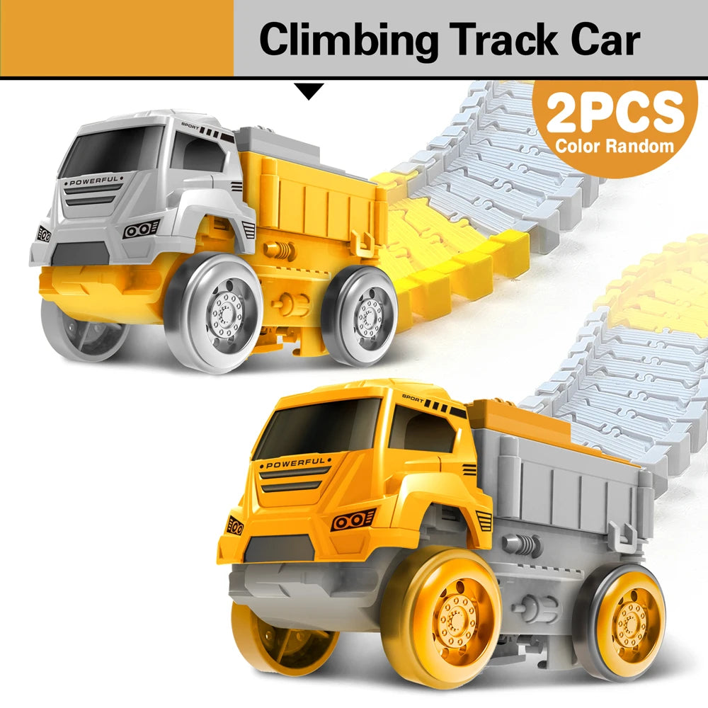 Magic Climbing Track Engineering Car Set - Educational Train Toy