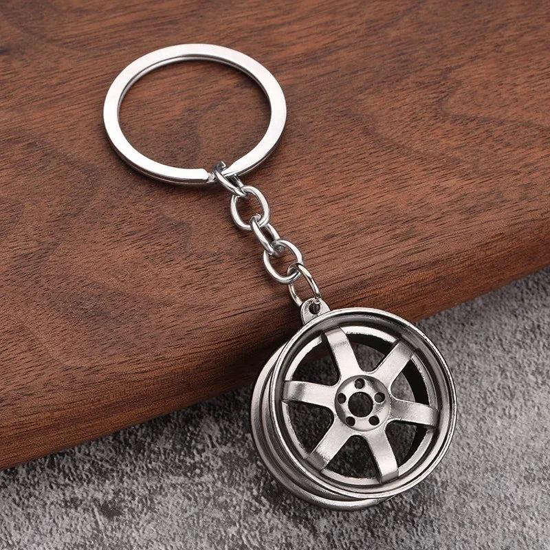Gearbox Gear Head Metal Keychain for Car Keys