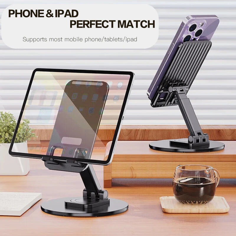 360 Degree Metal Desk Phone and Tablet Holder
