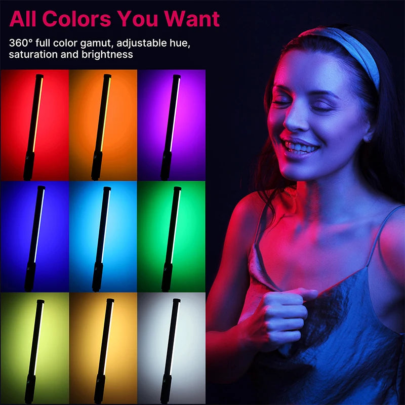 Ulanzi VL119 RGB Handheld LED Light Wand 19.68-Inch CRI 95+