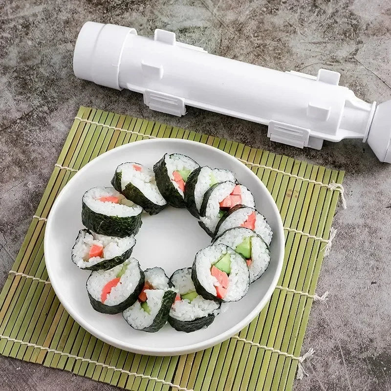 DIY Sushi Bazooka Cylinder Maker for Rice Rolls and Bento Snacks