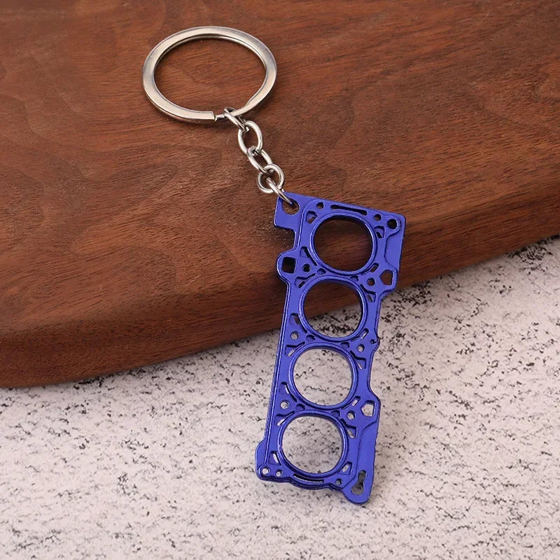 Gearbox Gear Head Metal Keychain for Car Keys
